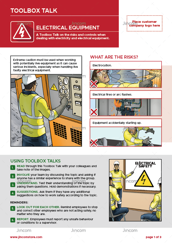 TOOLBOX TALK – HAND TOOLS SAFETY – Electrification Construction Services Ltd